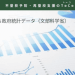 不登校の文部科学省統計データ見出し