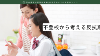 不登校から考える反抗期